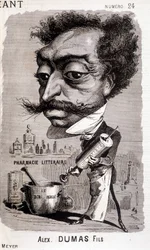 Alexandre Dumas Fils en zijn "literaire apotheek" - in "Le Géant" van 02/08/1868