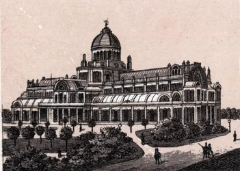 Amsterdam, Nederland: uitzicht op het Volkspaleis. in 