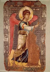 Engel van de annunciatie (icoon van de 13e-14e eeuw)