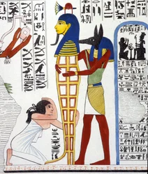 Anubis en een mummie - in 