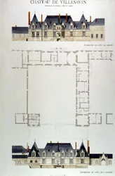 Architectuur van het Kasteel van Villesavin, Tou en Sologne, Loir et Cher (41)