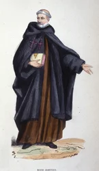 Armeense monnik (gravure uit een album over religieuze orden, Parijs)