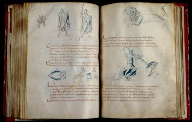 Astronomisch manuscript F 9176 geschreven in Lobbes, met de sterrenbeelden van het noordelijk halfrond