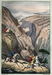 Slag bij de Teniah van Mouzaïa, bij de bergpas van de Atlas tussen Franse troepen en Arabische weerstand