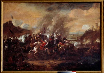Slag om Wenen: Het opheffen van het beleg van Wenen door de Turken in september 1683. Nancy, Musée Historique