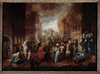 Slag om Wenen: De overgave van de Turken bij het beleg van Wenen in september 1683. Nancy, Musée Historique