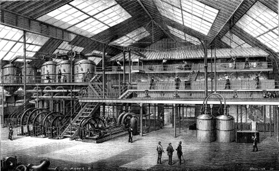 Bietsuikerfabriek (gravure