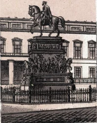 Berlijn, Duitsland: standbeeld van Frederik II de Grote (Frederik de Grote)