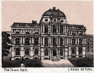 Boston, Verenigde Staten: uitzicht op het stadhuis. Uit 