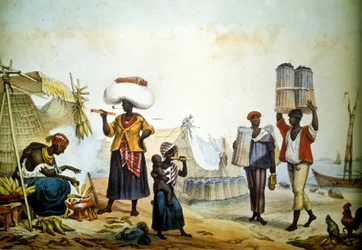 Brazilië, straatverkopers van kolen en mijn