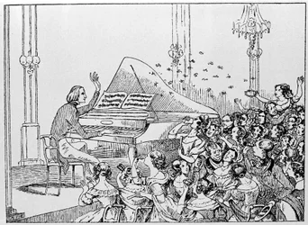 Cartoon van Franz Liszt