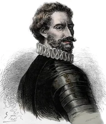 Karel III, hertog van Bourbon - Karel III van Bourbon - Karel van Montpensier (1490-1527), hertog van Bourbon en Connetable van Frankrijk. Gravure uit de 19e eeuw.