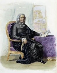 Charles Rollin (1661-1741), schrijver en historicus in Ed. Mennechet, "Le Plutarque francais"