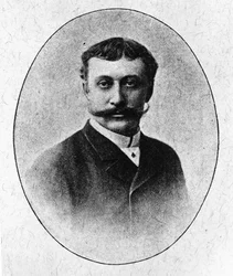 Circus: portret van Charles Franconi (19e eeuw), in "Ecuyers et Ecuyères", door de Baron de Vaux