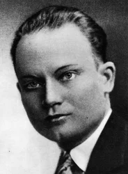 Circus: de twee gezichten van Barbette (Vander Clyde): het echte gezicht van Barbette die een man is - in Les follies du Music Hall, door J. Damase