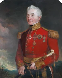 Kolonel (later Generaal) Sir James Archibald Hope (1785-1871), in het uniform van een generaal
