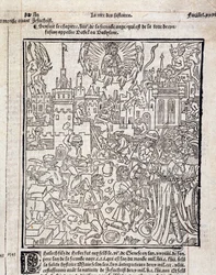 Bouwplaats. Frankrijk 15e eeuw