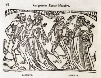 Dans macabre - gravure
