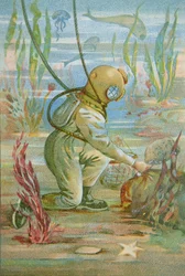 Diepzeeduiker, ca. 1890