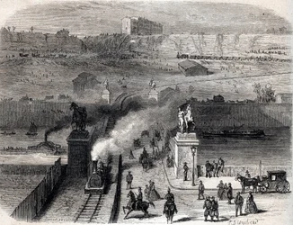 Sloop van de Trocadero in Parijs in 1866 - Sloop van de Trocadero in Parijs in 1866