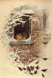 Eet vogeltjes lief zo snel als je kunt, ca. 1895