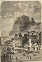 Kasteel van Edinburgh - Kasteel van Edinburgh in Schotland - 1864