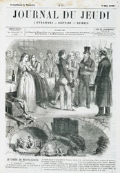 Edmond Dantes, de Graaf van Monte Cristo houdt een receptie - in 
