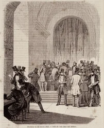 Verkiezingen van 23 april 1848: stemlokaal in een sectie - in 