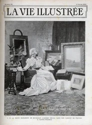 Elisabeth van Wied Koningin-gemalin van Roemenië 1843-1916 - Elisabeth de Wied - Elisabeth Pauline Ottilie Louise de Wied (bekend als de pen van Carmen Sylva), in haar kantoor in Castel Pelesch - omslag van het geïllustreerde leven van 1900