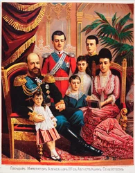 Keizer Alexander III met zijn familie