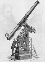 Equatoriale bezel van het Observatorium van Parijs (schaal 1/40). In 
