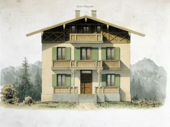 Gevel van een Duits huis