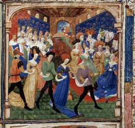Feest aan het hof van Koning Arthur