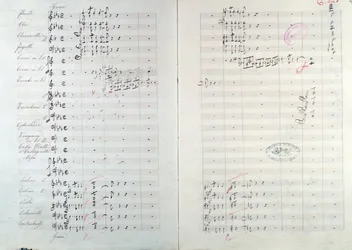 Eerste pagina van Capriccio brilliant op het thema van Jota Aragonese (Spaanse ouverture nr.1) door Mikhail Glinka