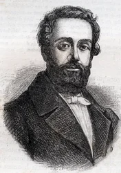 Francois Rose Joseph Degousee 1795 -1862 militair, civiel ingenieur en Republikeins politicus - Gravure van 1882 in 