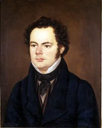 Franz Schubert (1797 - 1828), portretschilderij bewaard in de Society of Friends of Music, Wenen.