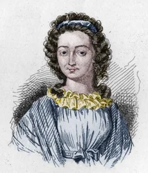 Franse Revolutie 1789: Portret van Mlle (Mademoiselle) (Marie) de Sombreuil (1774-1823) heldin van de revolutie.