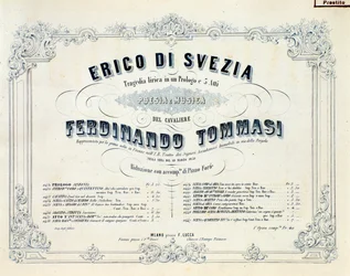 Frontispice van Enrico di Svezia, opera door Ferdinando Tommasi