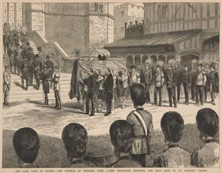 Begrafenis van de hertog van Albany