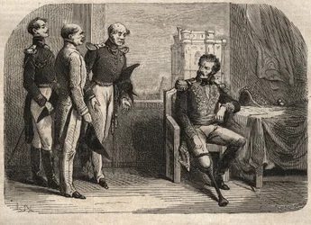 Generaal Daumesnil weigert het Château de Vincennes over te geven, Frankrijk