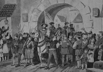 Duitse Boerenoorlog (1524-1526): De Heilbronner Fohnlein trekt zich terug