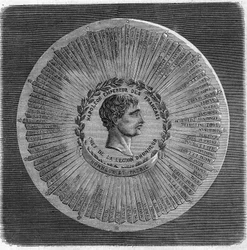 Groot zegel van Napoleon I Bonaparte (1769-1821) in 1804: 