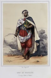 Hoofd van regain in Algerije in de tweede helft van de 19e eeuw