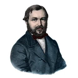 Heinrich Barth (1821-1865), Duitse ontdekkingsreiziger - Portret van Henri Barth, Duitse reiziger en ontdekkingsreiziger (1821-1865)