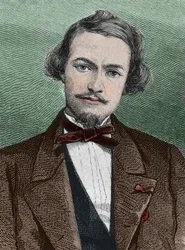 Henri Duveyrier (1840-1892), Franse ontdekkingsreiziger - portret van Henri Duveyrier oriëntalist, Franse reiziger en geograaf