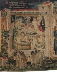 Geschiedenis van Sint Piat en Sint Eleuthère, Scene 7: Doop van de verbannen christenen
