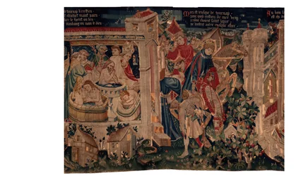 Geschiedenis van Sint Piat en Sint Eleuthère, Scène 7 doop van de verbannen christenen