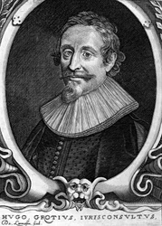 Hugo Grotius (1583-1645) (Huig de Groot), Nederlandse jurist en diplomaat.
