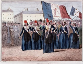 Icarianen, Vesuvians en andere burgers roepen op tot onmiddellijke afschaffing van echtgenoten... gezien de urgentie niet belovend te kunnen wachten tot de Constituerende Vergadering (Revolutie van 1848)