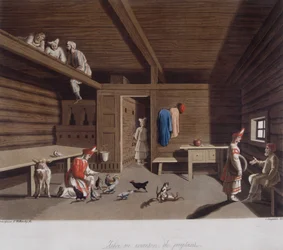 In "Het oude en moderne kostuum" 1819-1820, door Ferrario.
